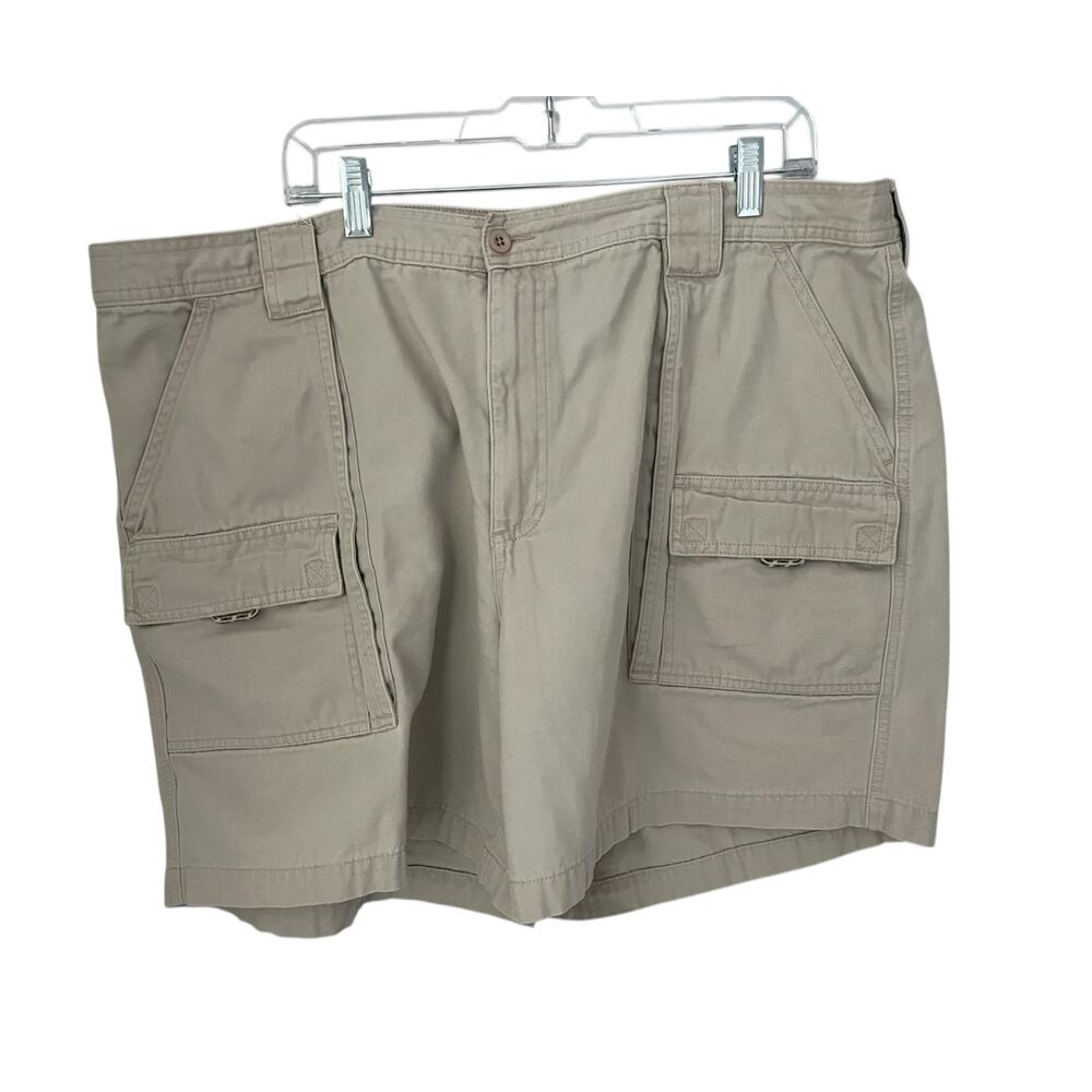L.L. Bean Cargo Shorts Utility Pockets Outdoors Trail Hiking Gorpcore Khaki 44R